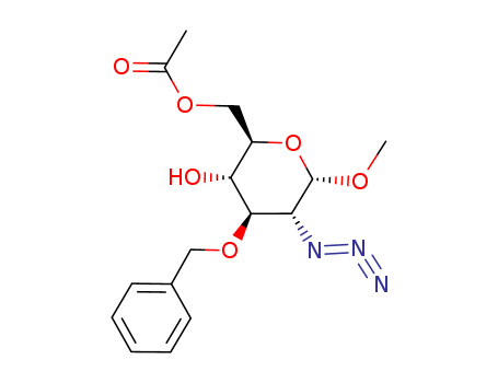 Methyl-azido-2-deoxy-3-O-(phenylmethyl)-alpha-D-glucopyranoside6-acetate