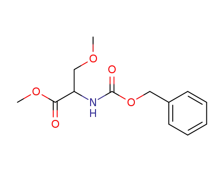 Molecular Structure of 64356-79-2 (2-Benzyloxycarbonylamino-3-methoxy-propionic acid methyl ester)