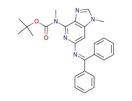 tert-butyl 6-(diphenylmethyleneamino)-1-methyl-1H-imidazo[4,5-c]pyridine-4-yl(methyl)carbamate