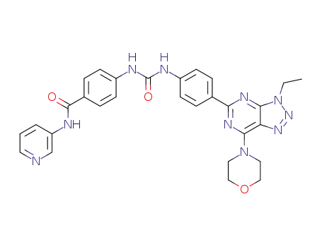 4-({[4-(3-ethyl-7-morpholin-4-yl-3H-[1,2,3]triazolo[4,5-d]pyrimidin-5-yl)phenyl]carbamoyl}amino)-N-pyridin-3-ylbenzamide