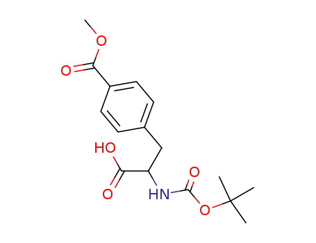 Molecular Structure of 141596-07-8 (2-AMINO-3-[4-(METHOXYCARBONYL)-3-METHYLPHENYL]PROPANOIC ACID)