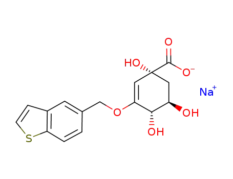 sodium (1R,4S,5R)-1,4,5-trihydroxy-3-[(benzo[b]thiophen-5-yl)methoxy]cyclohex-2-en-1-carboxylate