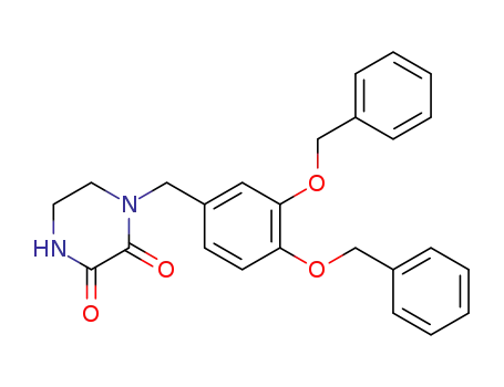 1-(3,4-dibenzyloxybenzyl)-2,3-dioxopiperazine