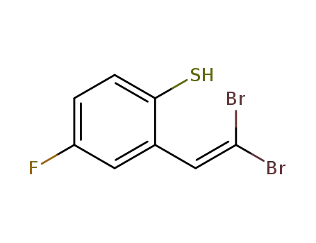 2-(2,2-dibromovinyl)-4-fluorobenzenethiol