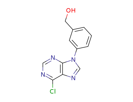 9-[m-(hydroxymethyl)phenyl]-6-chloropurine