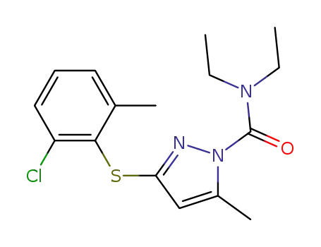 1H-Pyrazole-1-carboxamide,
3-[(2-chloro-6-methylphenyl)thio]-N,N-diethyl-5-methyl-