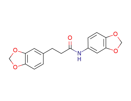 Molecular Structure of 633700-50-2 (1,3-Benzodioxole-5-propanamide, N-1,3-benzodioxol-5-yl-)