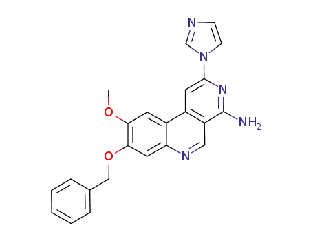 8-(benzyloxy)-2-(1H-imidazol-1-yl)-9-methoxybenzo[c][2,7]naphthyridin-4-amine