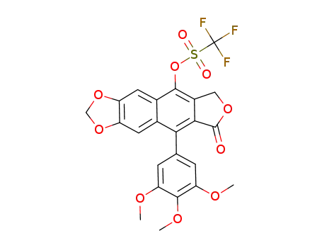 8-oxo-9-(3,4,5-trimethoxyphenyl)-6,8-dihydrofuro[3',4':6,7]naphtho[2,3-d][1,3]dioxol-5-yl trifluoromethanesulfonate