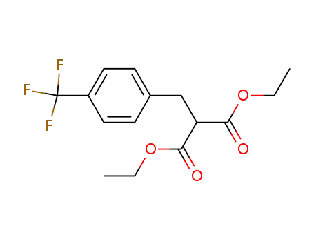 Molecular Structure of 29805-55-8 (diethyl 2-[[4-(trifluoromethyl)phenyl]methyl]propanedioate)