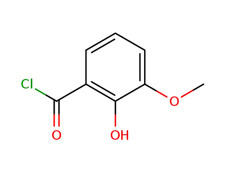 Molecular Structure of 82944-14-7 (Benzoyl chloride, 2-hydroxy-3-methoxy- (9CI))