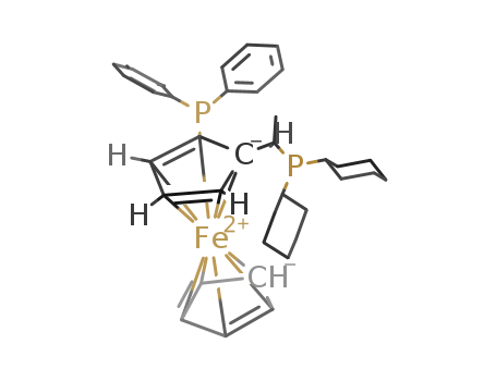 (S)-(+)-1-[(R)-2-(DIPHENYLPHOSPHINO)FERROCENYLETHYL]DICYCLOHEXYLPHOSPHINE ETHANOL ADDUCTCAS