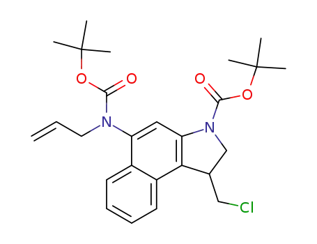 5-[allyl(tert-butyloxycarbonyl)amino]-3-(tert-butyloxycarbonyl)-1-(chloromethyl)-1,2-dihydro-3H-benzo[e]indole