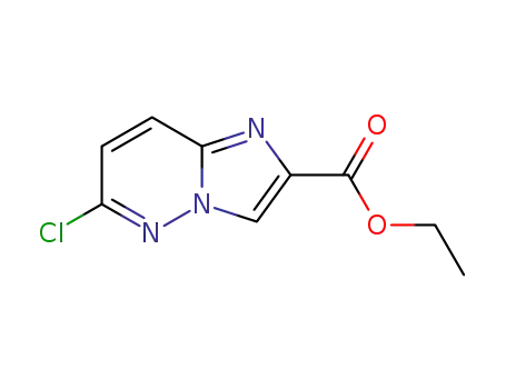 Molecular Structure of 64067-99-8 (ETHYL 6-CHLOROIMIDAZO[1,2-B]PYRIDAZINE-2-CARBOXYLATE)