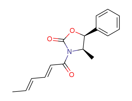2-Oxazolidinone, 4-methyl-3-[(2E,4E)-1-oxo-2,4-hexadienyl]-5-phenyl-,
(4R,5S)-