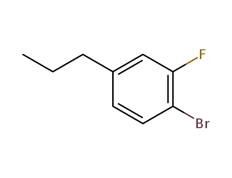 Molecular Structure of 167858-56-2 (1-BroMo-2-fluoro-4-propylbenzene)