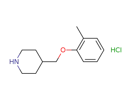 Molecular Structure of 614731-14-5 (4-[(2-METHYLPHENOXY)METHYL]PIPERIDINEHYDROCHLORIDE)