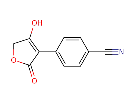Molecular Structure of 847252-09-9 (Benzonitrile, 4-(2,5-dihydro-4-hydroxy-2-oxo-3-furanyl)-)
