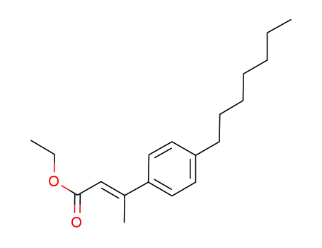 (E)-ethyl 3-(4-heptylphenyl)but-2-enoate