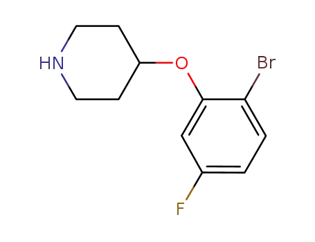 Piperidine, 4-(2-bromo-5-fluorophenoxy)-