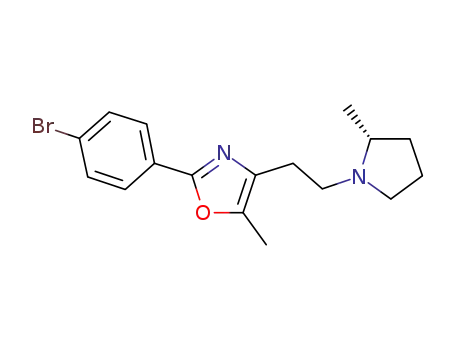Oxazole,
2-(4-bromophenyl)-5-methyl-4-[2-[(2R)-2-methyl-1-pyrrolidinyl]ethyl]-