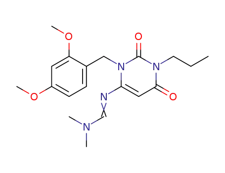 N′-{3-[2,4-dimethoxybenzyl]-2,6-dioxo-1-propyl-1,2,3,6-tetrahydropyrimidin-4-yl}-N,N-dimethylmethanimidamide