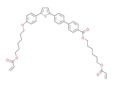 4-{5-[4-(6-acryloyloxy-hexyloxy)-phenyl]-thiophen-2-yl}biphenyl-4-carboxylic acid 6-acryloyloxy-hexyl ester
