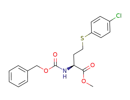benzyl (S)-1-(methoxycarbonyl)-3-(4-chlorophenylthio)propylcarbamate