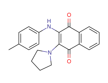1,4-Naphthalenedione, 2-[(4-methylphenyl)amino]-3-(1-pyrrolidinyl)-
