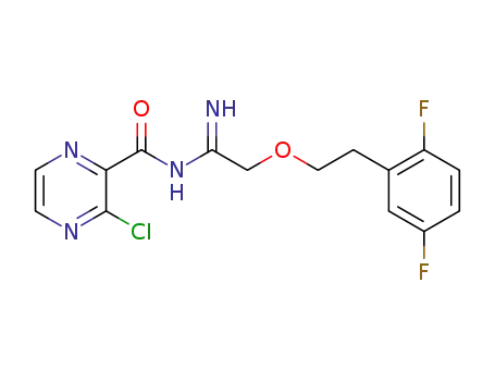 3-chloro-pyrazine-2-carboxylic acid{2-[2-(2,5-difluoro-phenyl)-ethoxy]-1-imino-ethyl}-amide