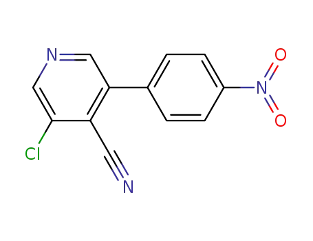 4-Pyridinecarbonitrile,  3-chloro-5-(4-nitrophenyl)-