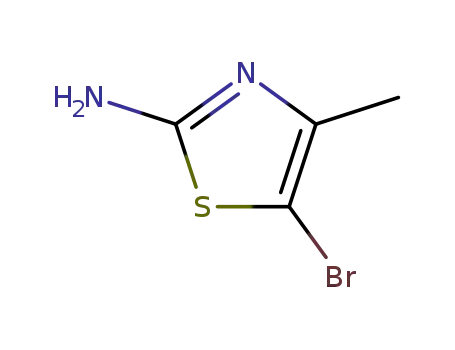 Molecular Structure of 3034-57-9 (2-Amino-5-bromo-4-methylthiazole)