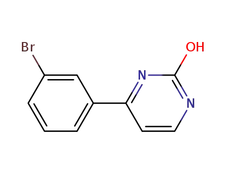 Molecular Structure of 888968-67-0 (4-(3-BroMophenyl)pyriMidin-2-ol)