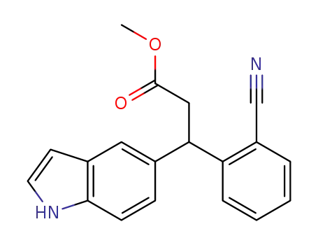 3-(2-cyano-phenyl)-3-(1H-indol-5-yl)-propionic acid methyl ester