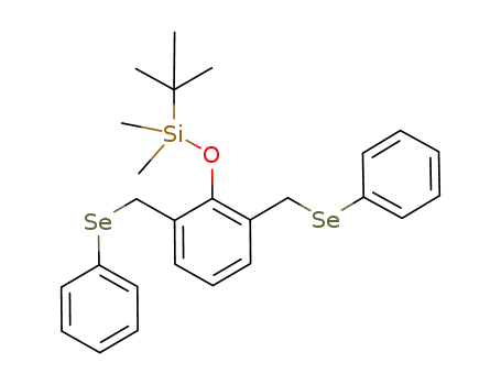 O-(t-butyldimethylsilyl)-2,6-bis(phenylselenylmethyl)phenol
