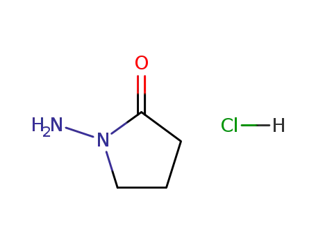 Molecular Structure of 20386-22-5 (1-Aminopyrrolidin-2-one hydrochloride)