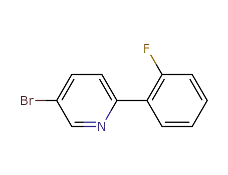 Molecular Structure of 918305-20-1 (Pyridine, 5-bromo-2-(2-fluorophenyl)-)