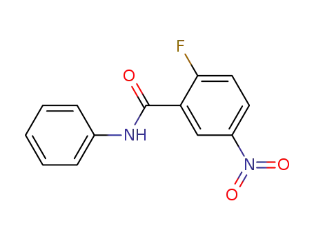 Molecular Structure of 1152-36-9 (Benzamide, 2-fluoro-5-nitro-N-phenyl-)