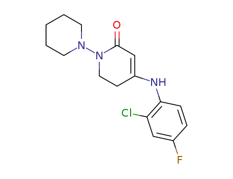 4-(2-chloro-4-fluorophenylamino)-5,6,3',4',5',6'-hexahydro-2'H-[1,1']bipyridinyl-2-one