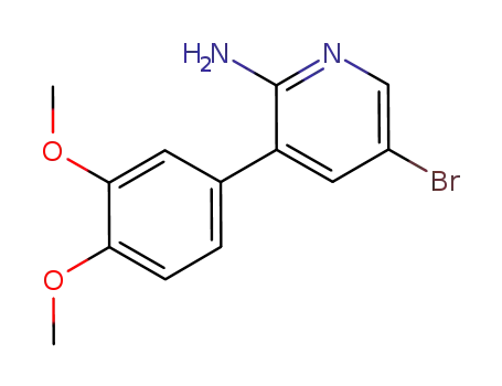 5-bromo-3-(3,4-dimethoxy-phenyl)-pyridin-2-ylamine