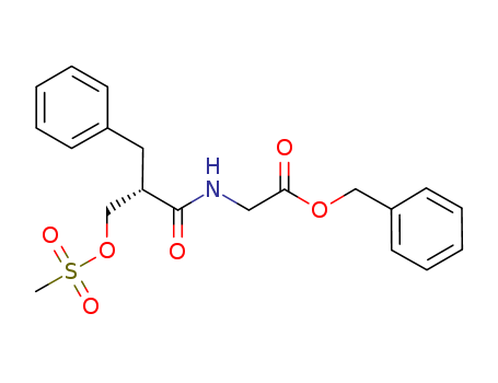 N-(S-2-methanesulfonyloxymethyl-1-oxo-3- phenylpropyl)-glycine benzyl ester