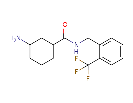 3-amino-N-(2-(trifluoromethyl)benzyl)cyclohexanecarboxamide