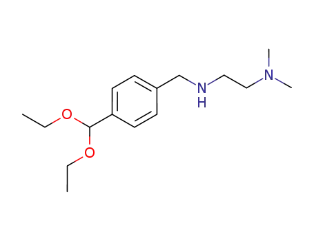 Molecular Structure of 650628-73-2 (1,2-Ethanediamine, N'-[[4-(diethoxymethyl)phenyl]methyl]-N,N-dimethyl-)