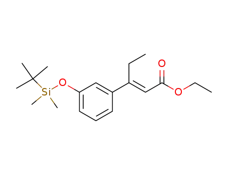Ethyl (E)-3-[3-(tert-butyldimethylsilanyloxy)-phenyl]pent-2-enoate