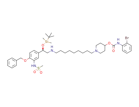 1-(9-{[(2R)-2-{4-(benzyloxy)-3-[(methylsulfonyl)amino]phenyl}-2-{[tert-butyl(dimethyl)silyl]oxy}ethyl]amino}nonyl)piperidin-4-yl(2-bromophenyl)carbamate