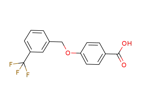 Molecular Structure of 632366-16-6 (4-{[3-(trifluoromethyl)benzyl]oxy}benzoic acid)
