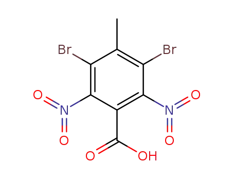 Molecular Structure of 67973-27-7 (3,5-dibromo-2,6-dinitro-4-methylbenzoic acid)