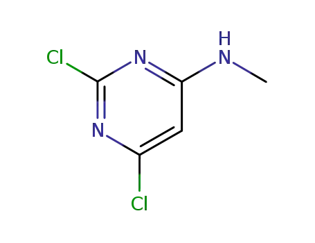 Molecular Structure of 32998-03-1 (2,6-DICHLORO-N-METHYL-4-PYRIMIDINAMINE)