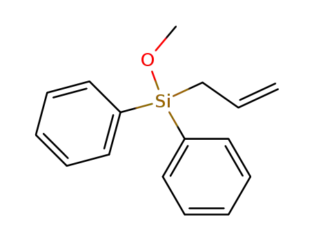 Molecular Structure of 324000-48-8 (methoxydiphenyl(prop-2-enyl)silane)
