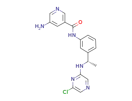5-amino-N-(3-{(1S)-1-[(6-chloropyrazin-2-yl)amino]ethyl}phenyl)nicotinamide